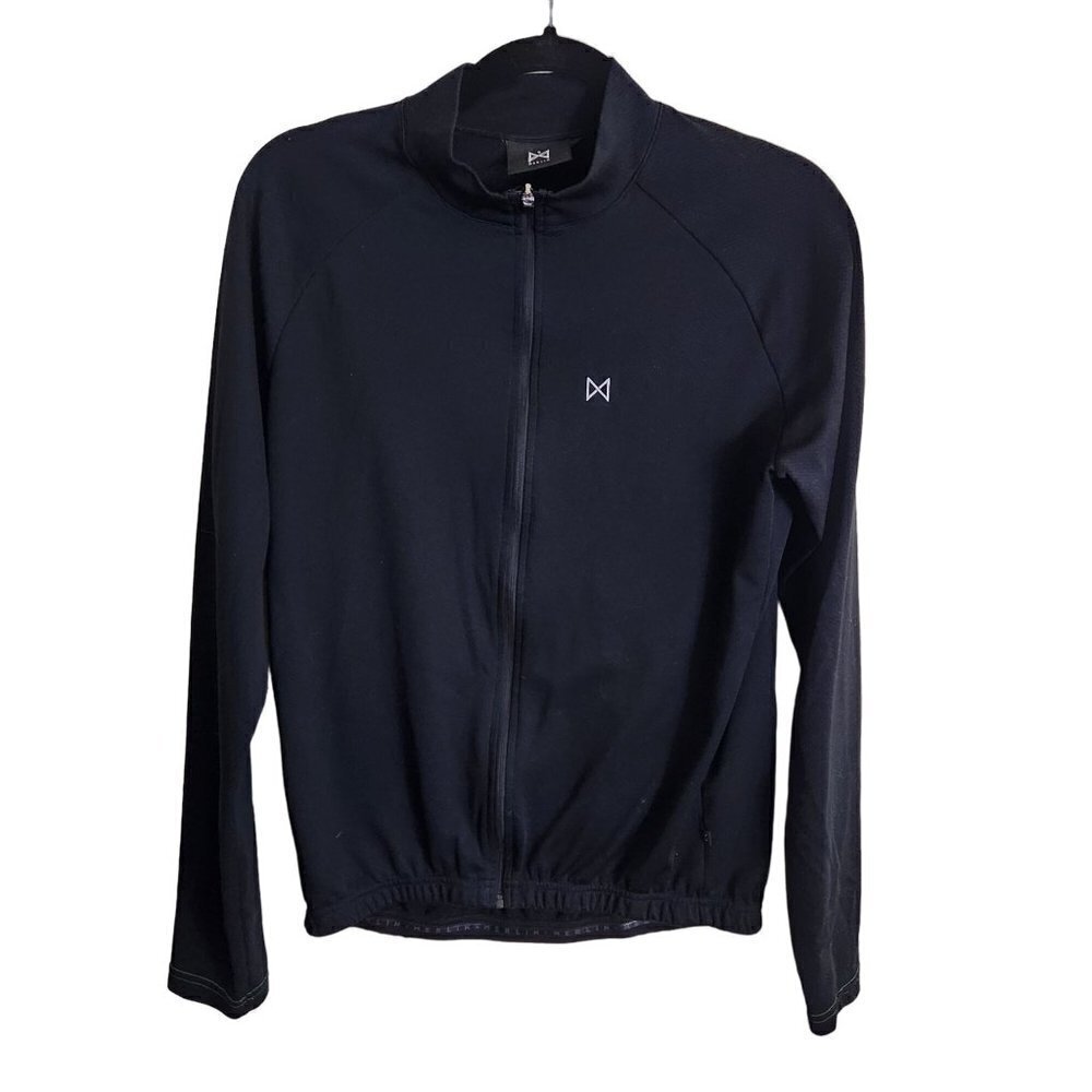 Merlin Black Full Zip Cycling Jersey Size L